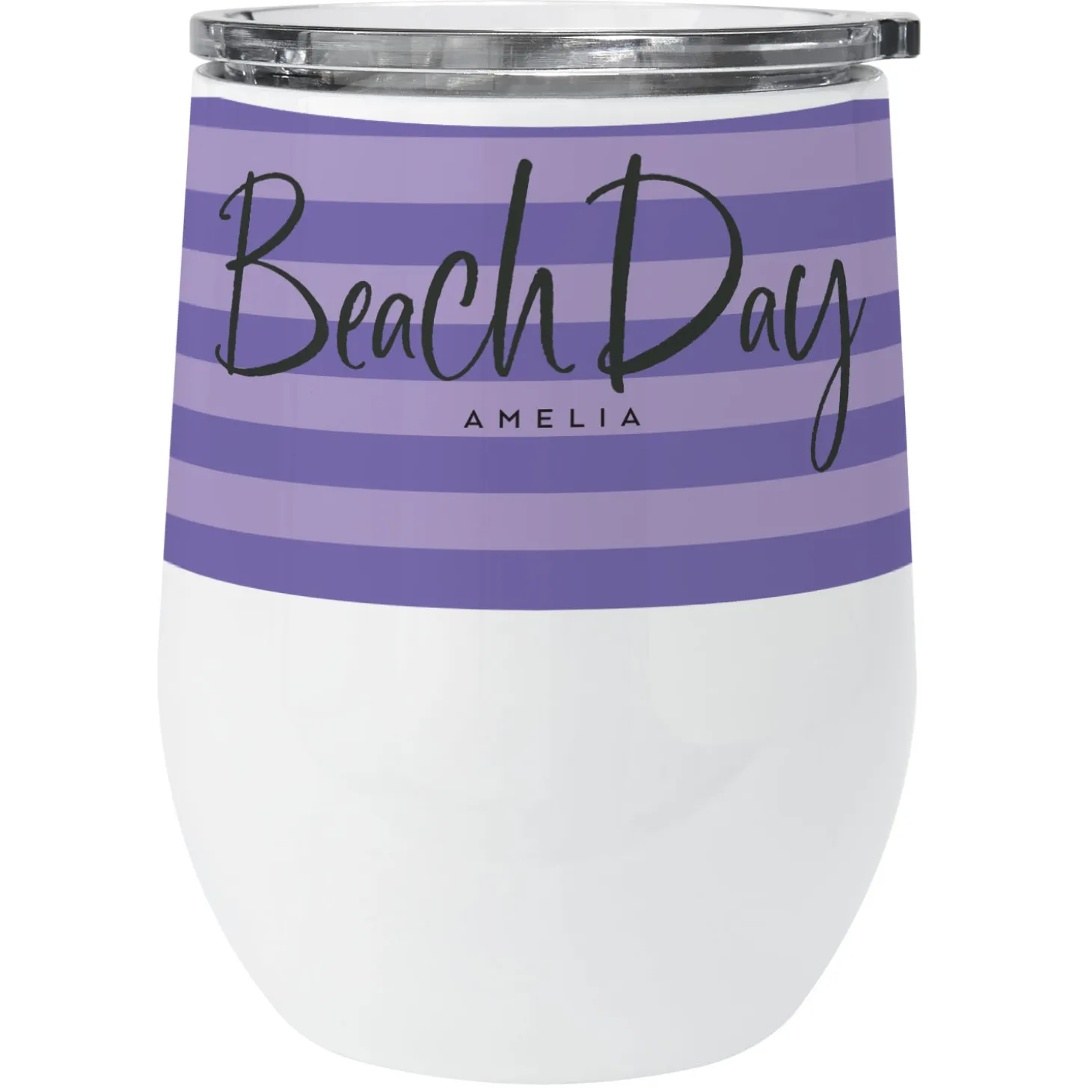 Beach Day Striped Insulated Tumbler