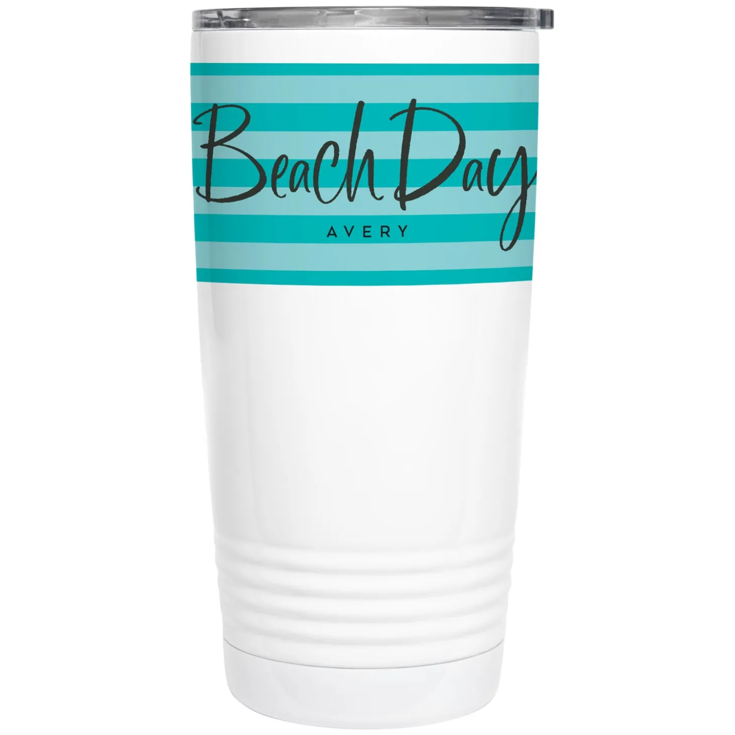 Beach Day Striped Insulated Tumbler