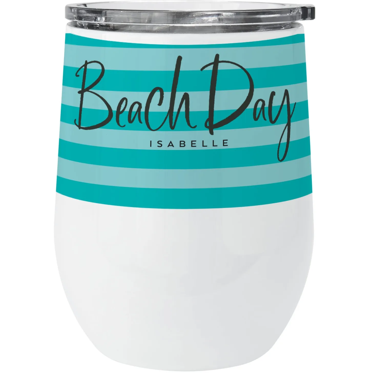 Beach Day Striped Insulated Tumbler