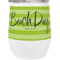 Beach Day Striped Insulated Tumbler