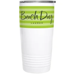 Beach Day Striped Insulated Tumbler