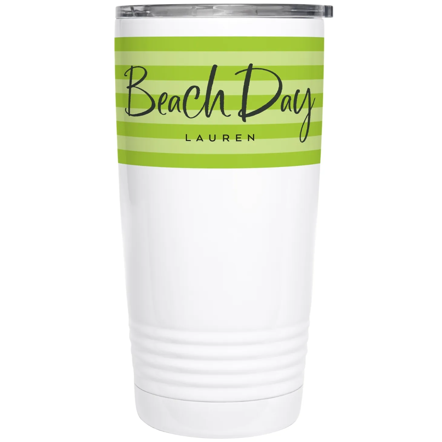 Beach Day Striped Insulated Tumbler