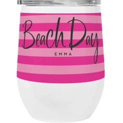 Beach Day Striped Insulated Tumbler