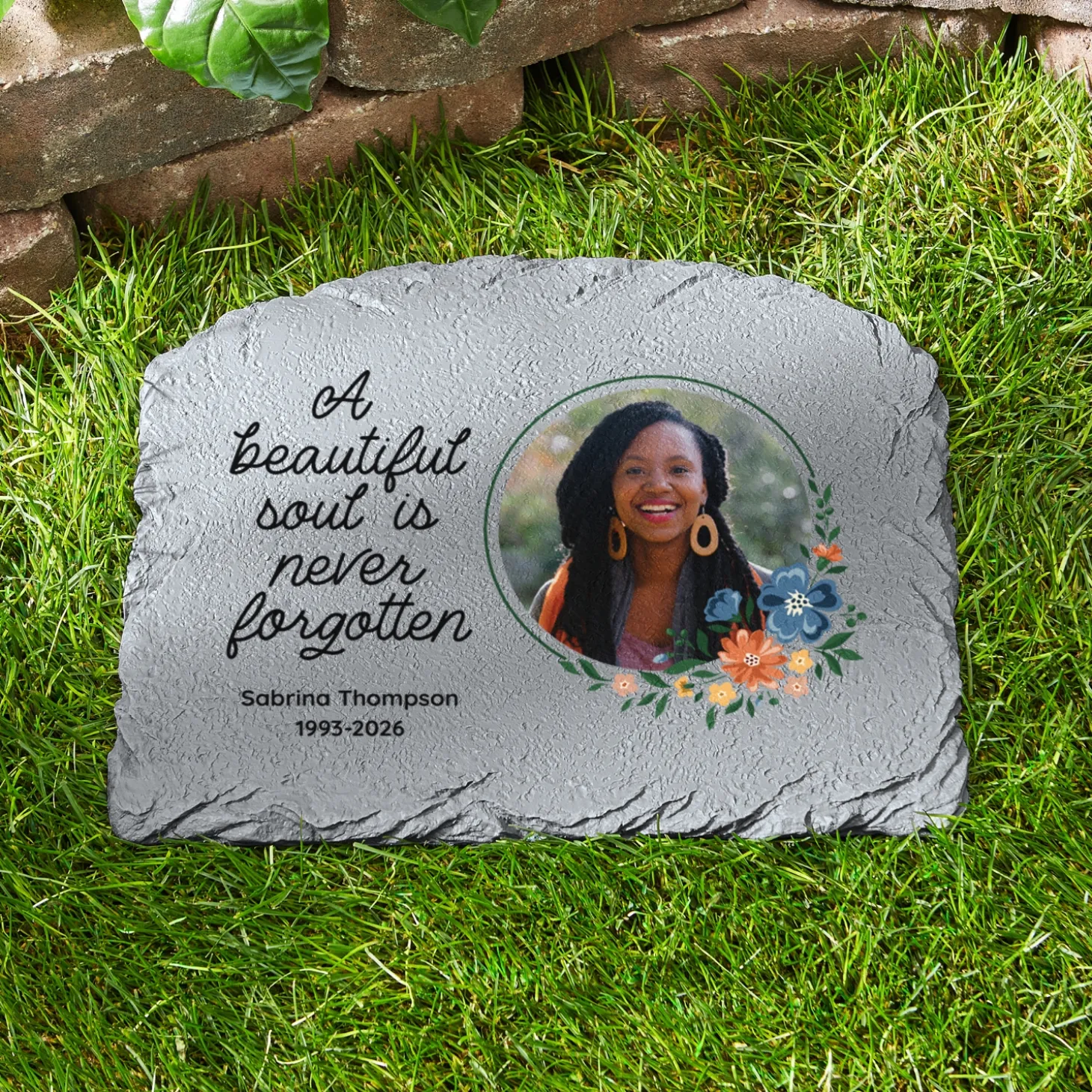 Beautiful Soul Photo Arched Stepping Stone