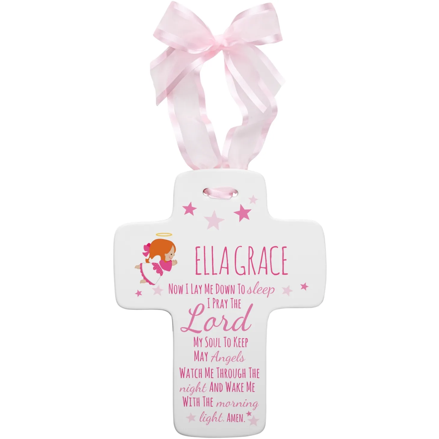 Bedtime Prayer Resin Cross