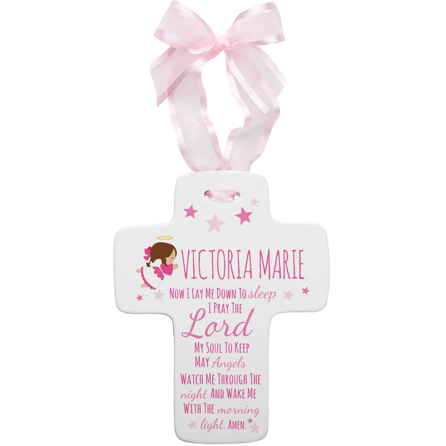 Bedtime Prayer Resin Cross