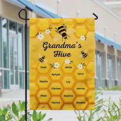 Bee Hive Garden Flag