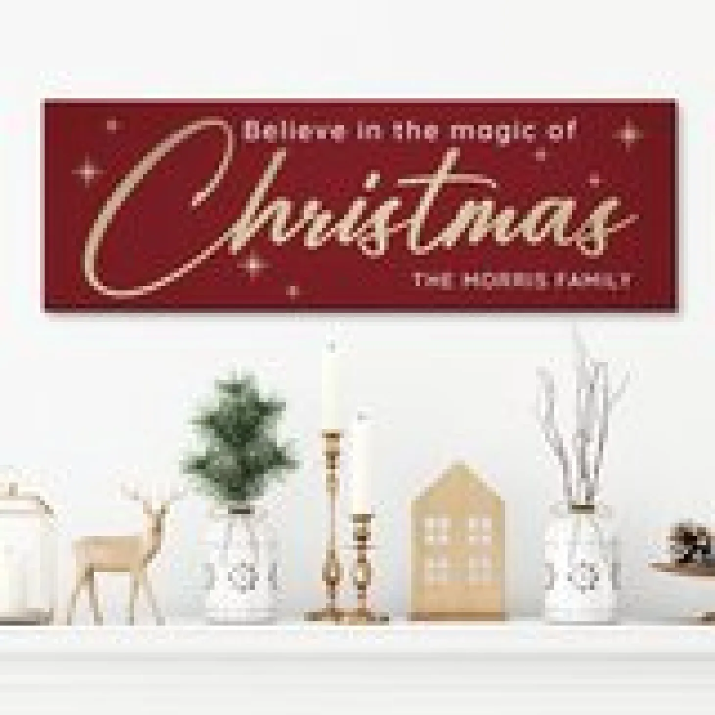 Believe in the Magic of Christmas Canvas