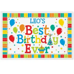 Best Birthday Ever Personalized Tableware
