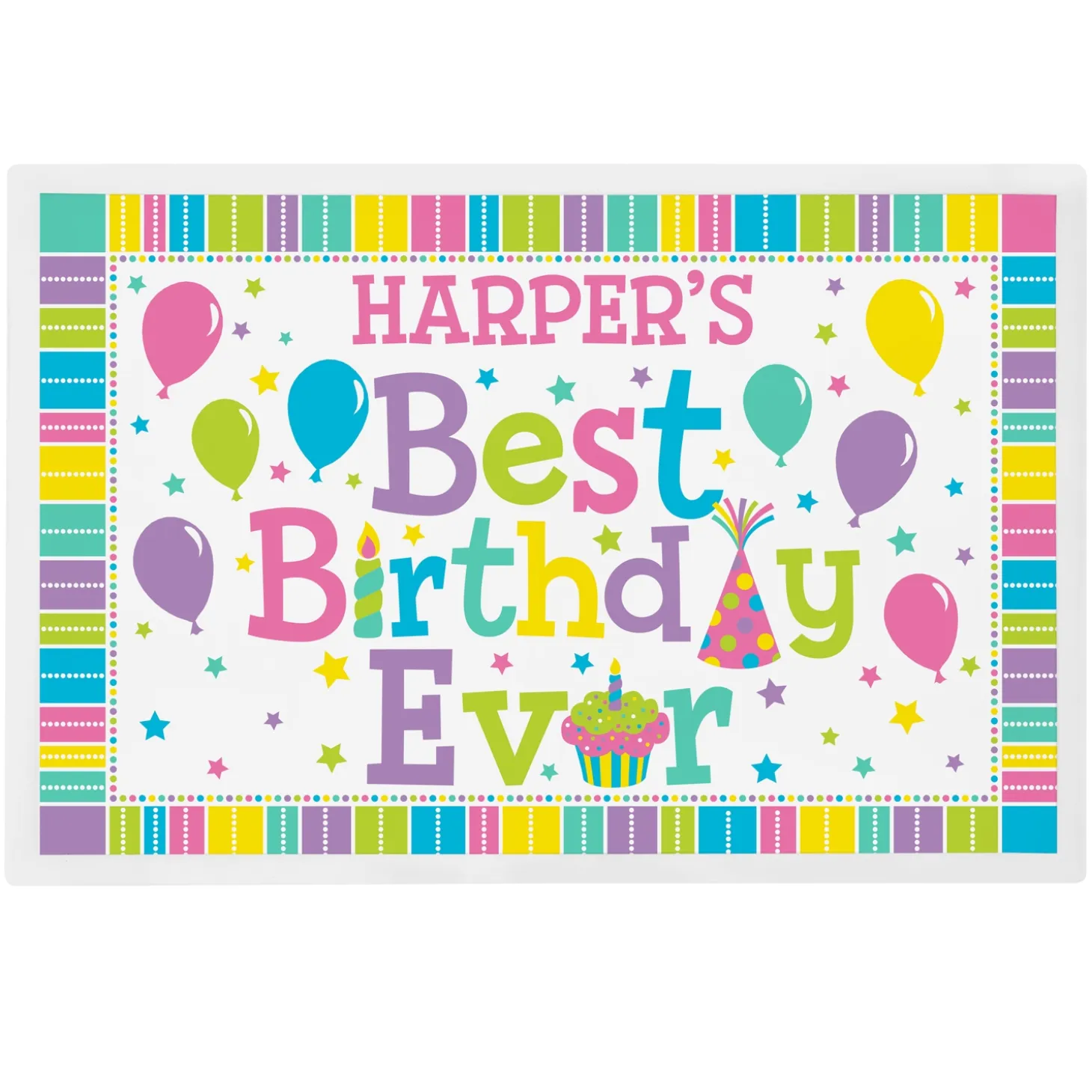 Best Birthday Ever Personalized Tableware