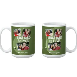 Best Dad By Par Photo Mug