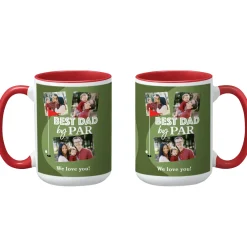 Best Dad By Par Photo Mug