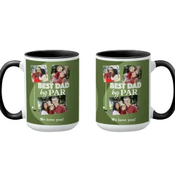Best Dad By Par Photo Mug