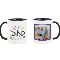 Best Dad Ever Doodle Art Photo Mug