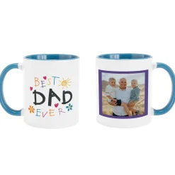 Best Dad Ever Doodle Art Photo Mug
