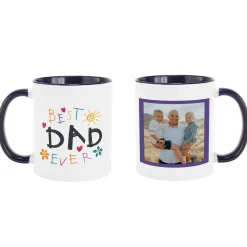 Best Dad Ever Doodle Art Photo Mug