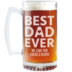Best Dad Ever Oversized Beer Mug