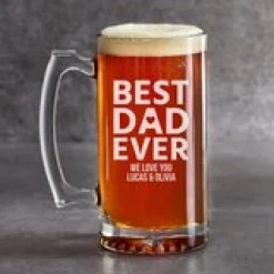 Best Dad Ever Oversized Beer Mug