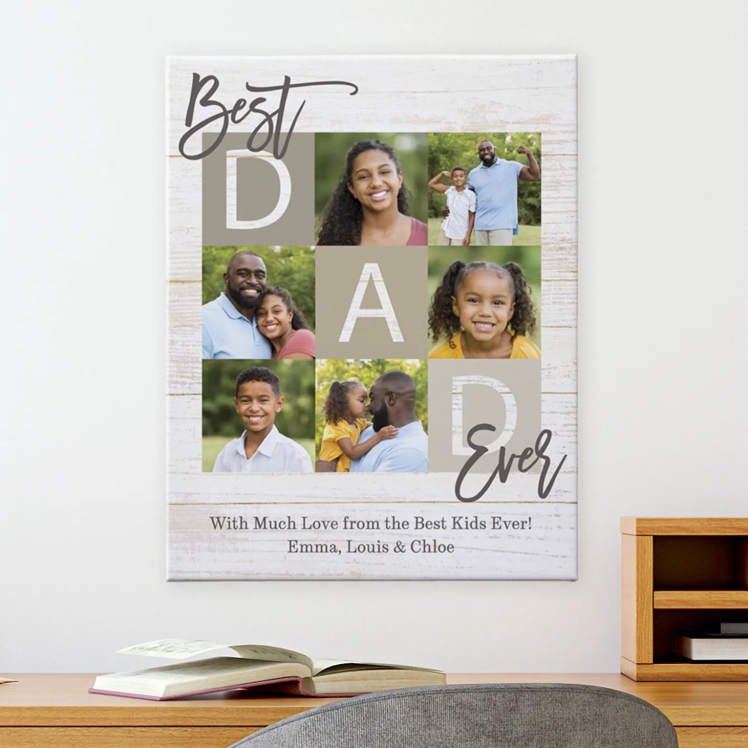 Best Dad Ever Photo Canvas