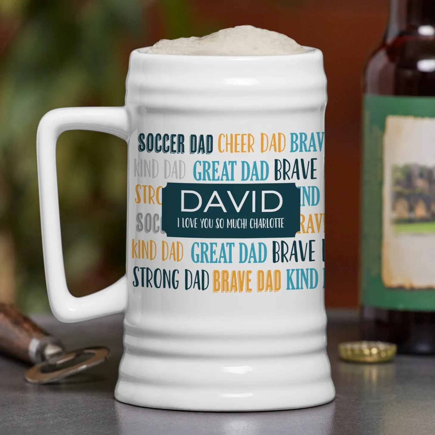 Best Dad, My Dad Beer Stein