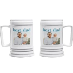Best Dad Photo Beer Stein