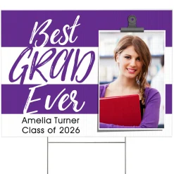 Best Grad Ever Photo Yard Sign