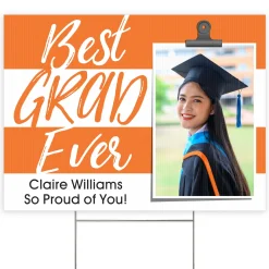 Best Grad Ever Photo Yard Sign