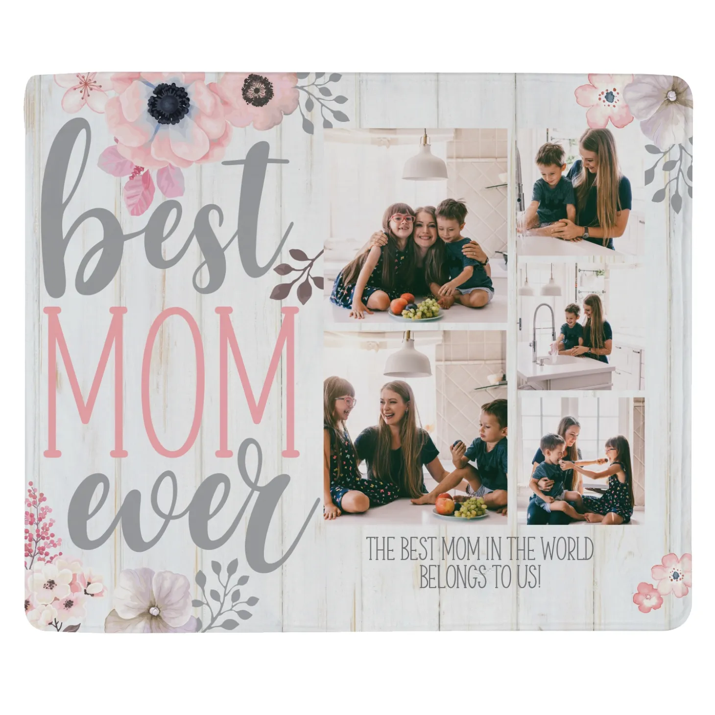 Best Mom Ever Photo Plush Blanket