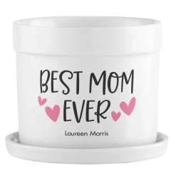 Best Mom Ever Planter with Tray