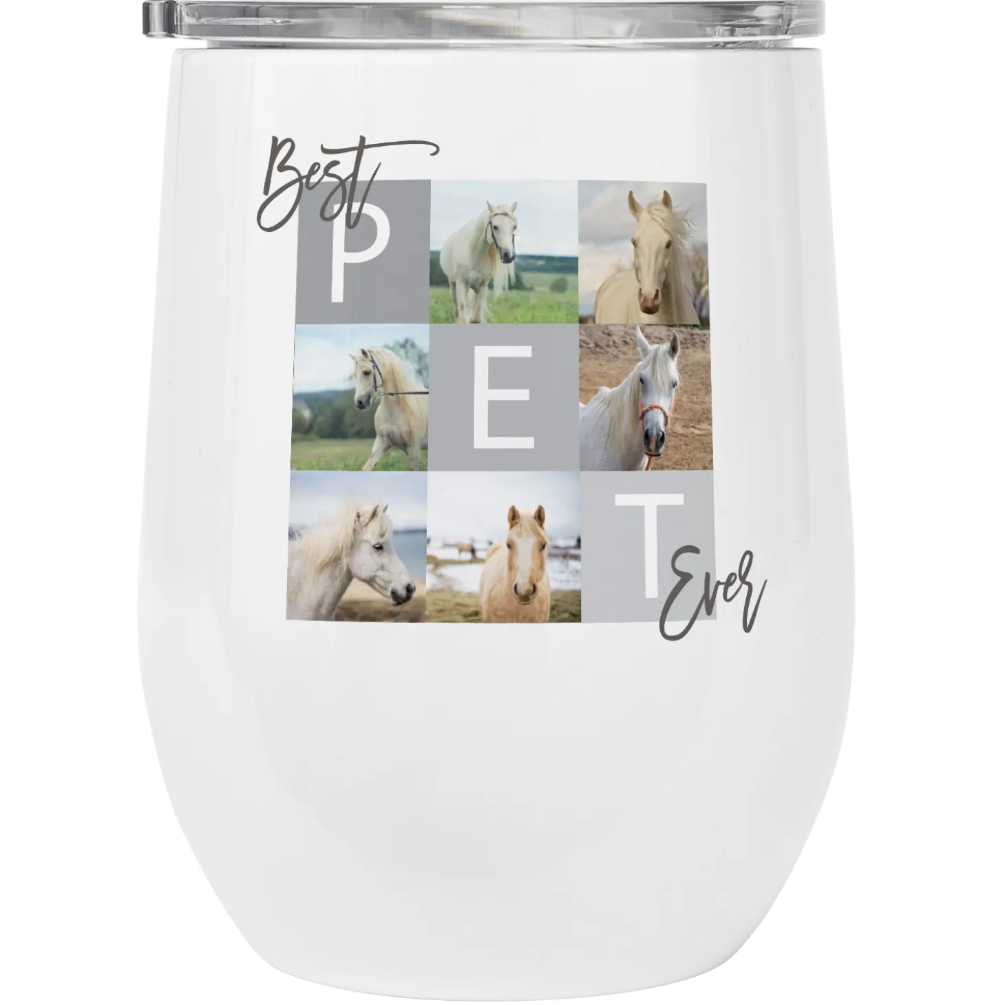 Best Pet Ever Photo Insulated Wine Tumbler