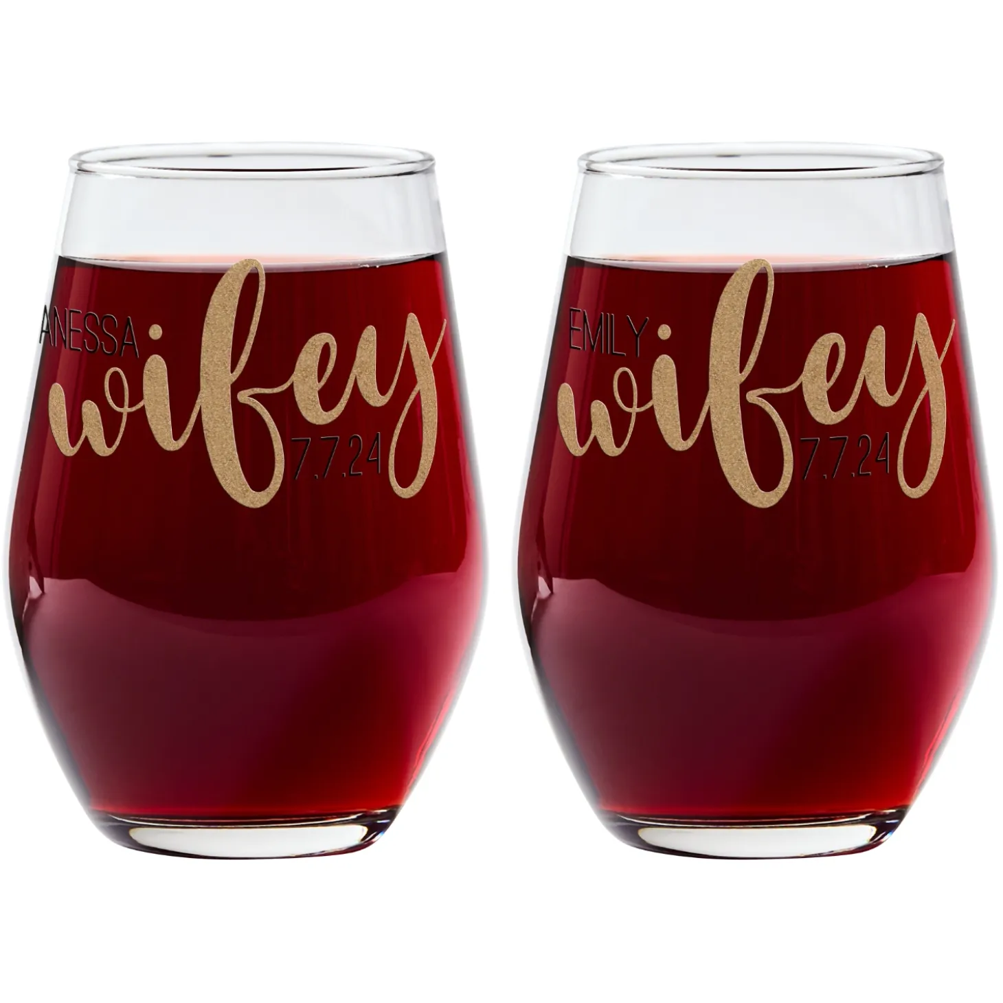 Better Half Wine Glasses