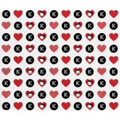 Betty Boop™ Hearts and Dots All Over Print Plush Blanket