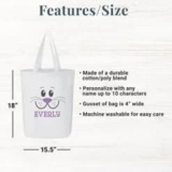 Big Bunny Faces Tote Bag