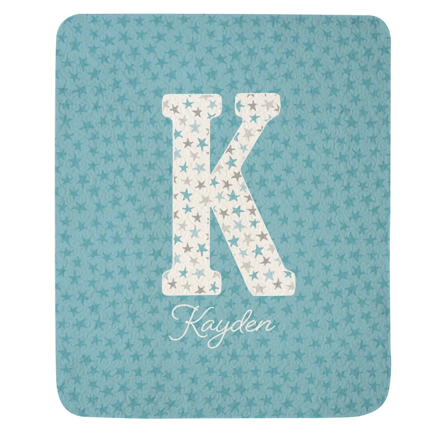 Big Fun Letter Quilted Blankets