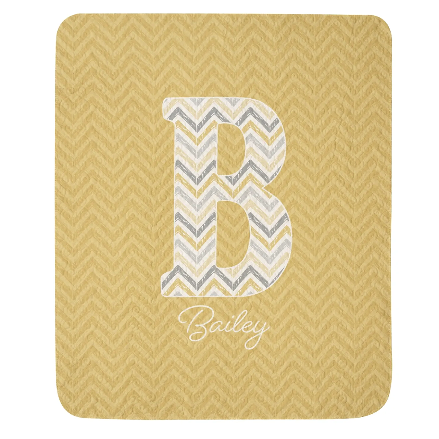 Big Fun Letter Quilted Blankets