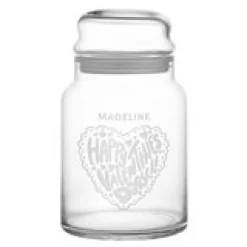 Big Heart Glass Treat Jar