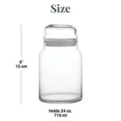 Big Heart Glass Treat Jar
