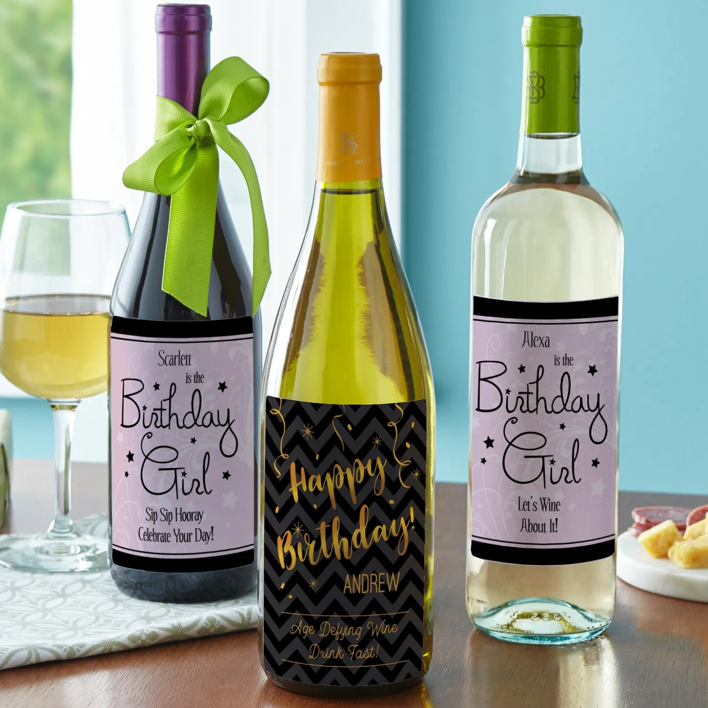 Birthday Wine Labels (Set of 4)