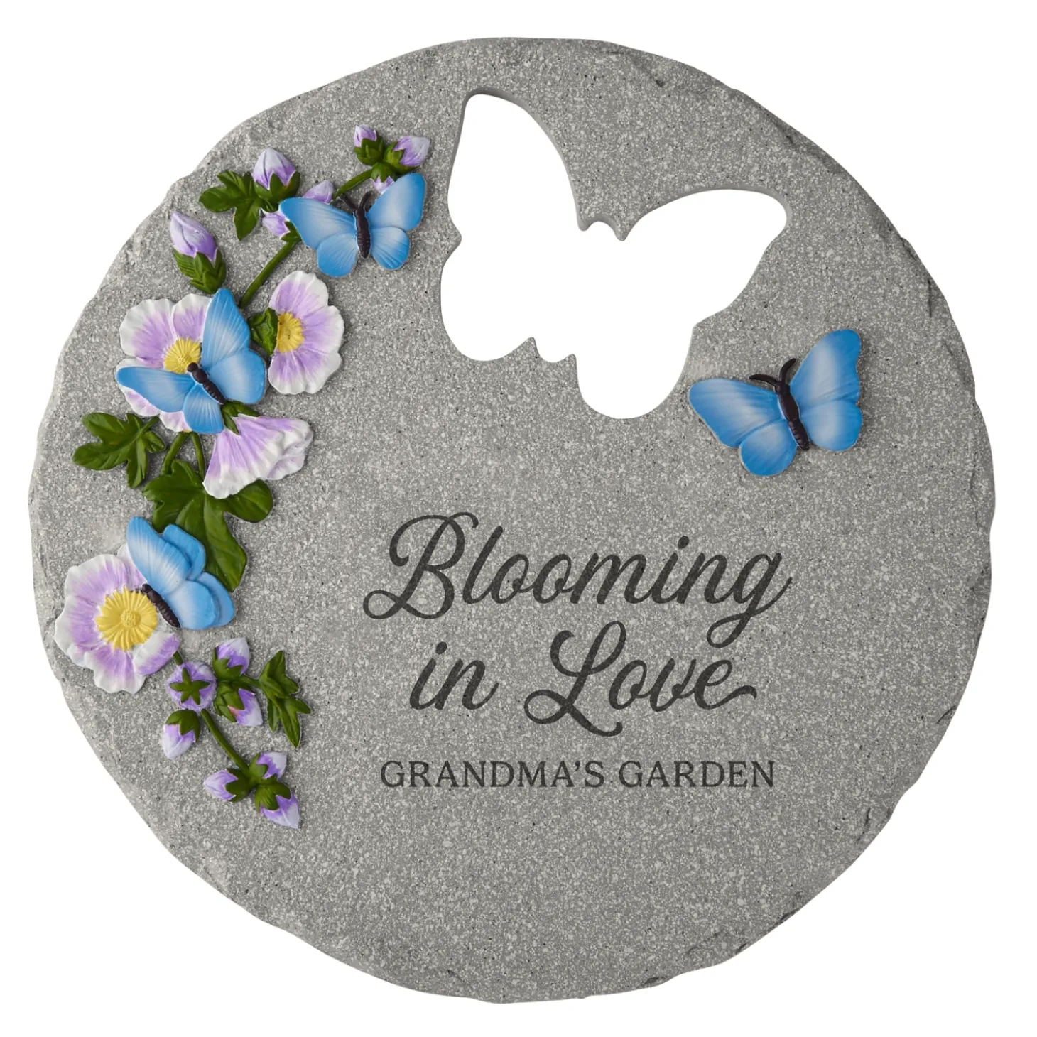 Blooming in Love Butterfly Garden Stone