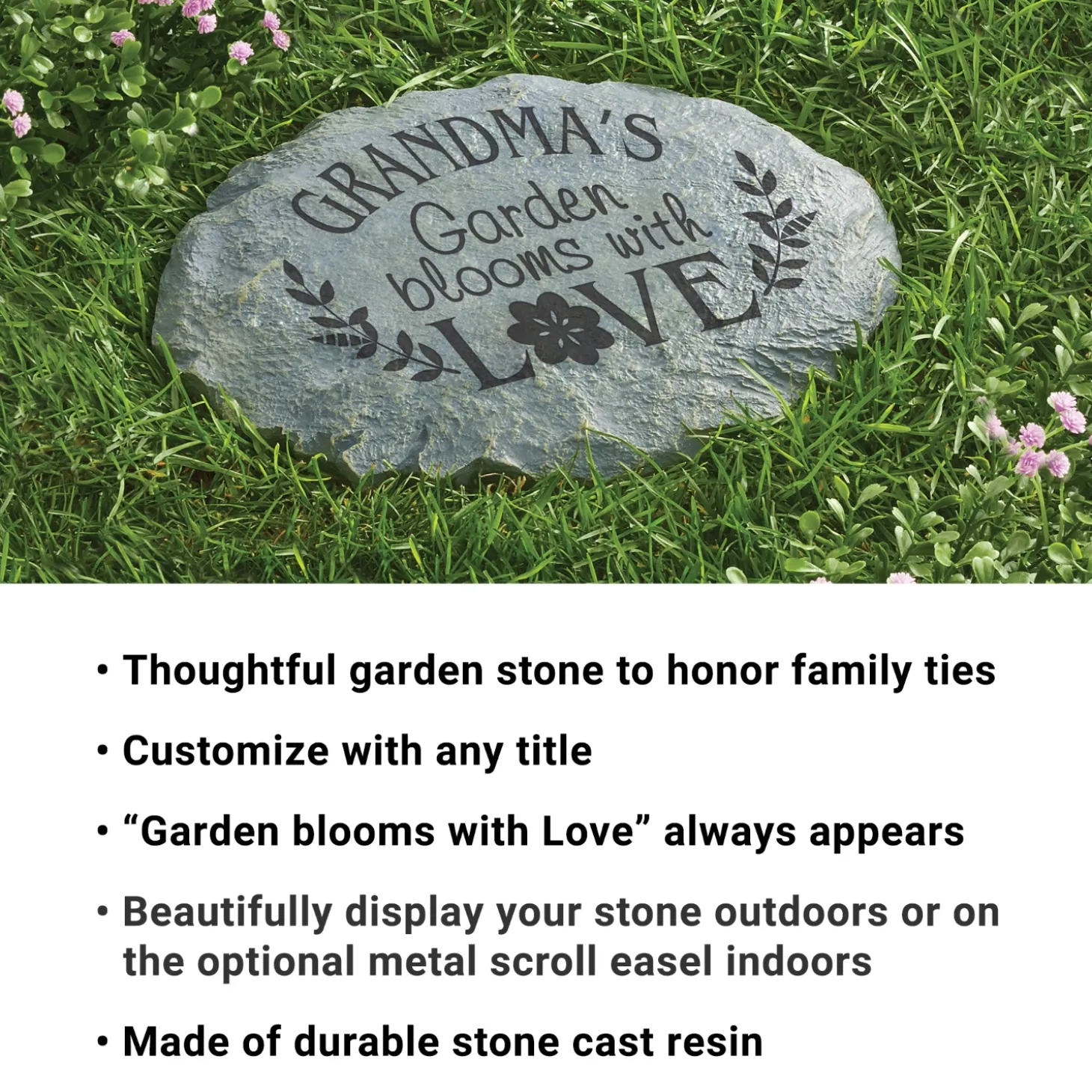 Blooms with Love Garden Stone