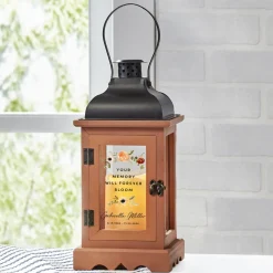 Blooms With Love Memorial Wood Lantern