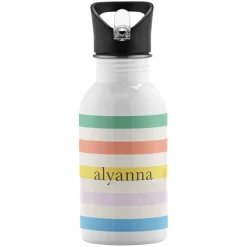 Blush Stripes Water Bottle