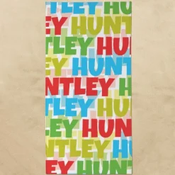 Bold & Bright Letters Beach Towel