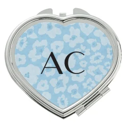 Bold Floral Heart Compact Mirror