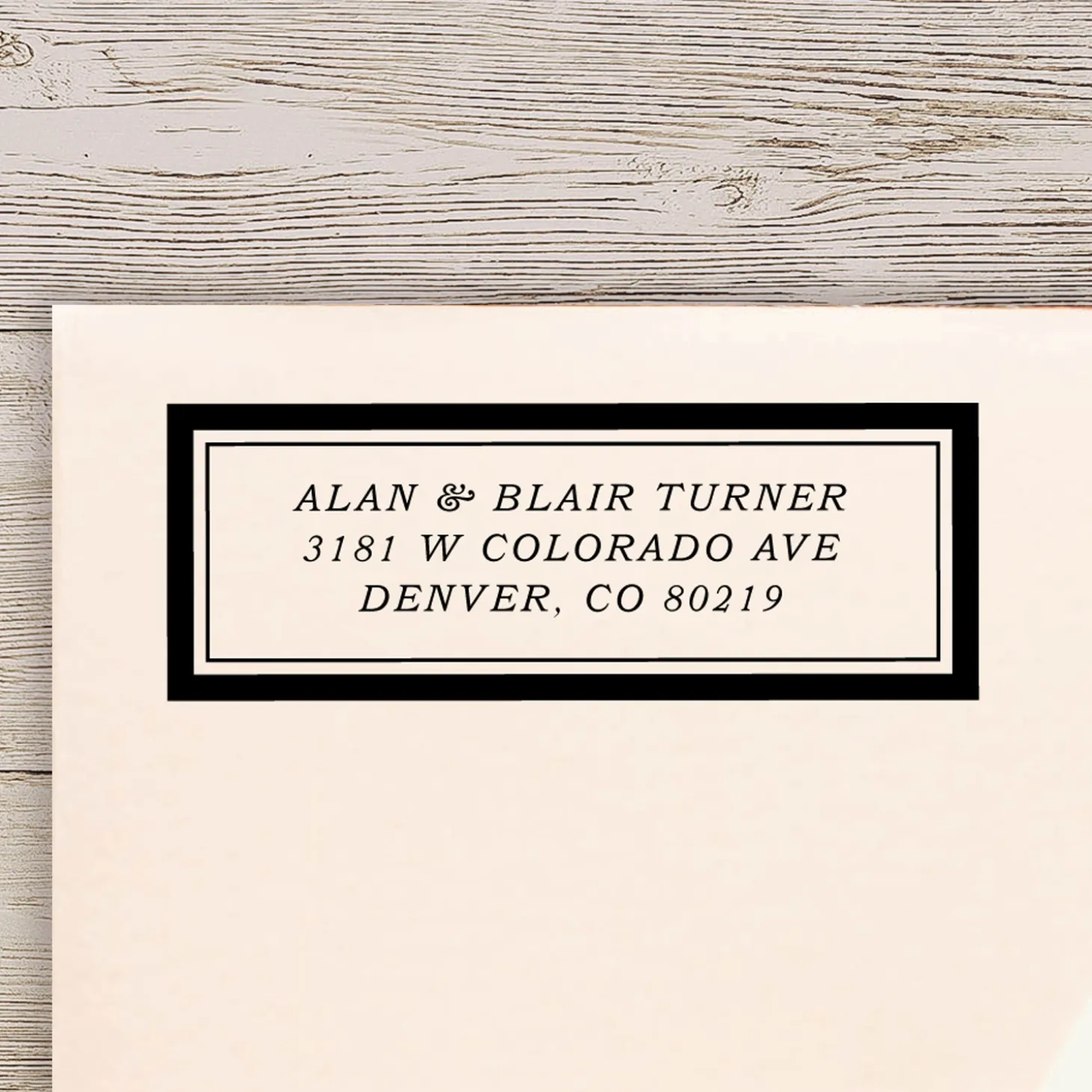 Boldly Framed Self-Inking Stamp