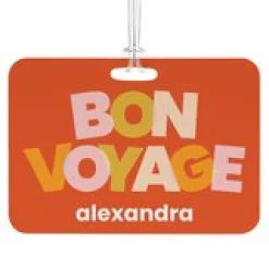 Bon Voyage Luggage Tag