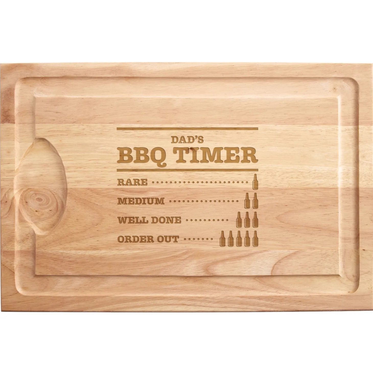 Brew & BBQ Wood Cutting Board