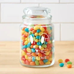 Bunny Face Glass Treat Jar