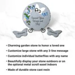 Butterfly Kisses Garden Stone