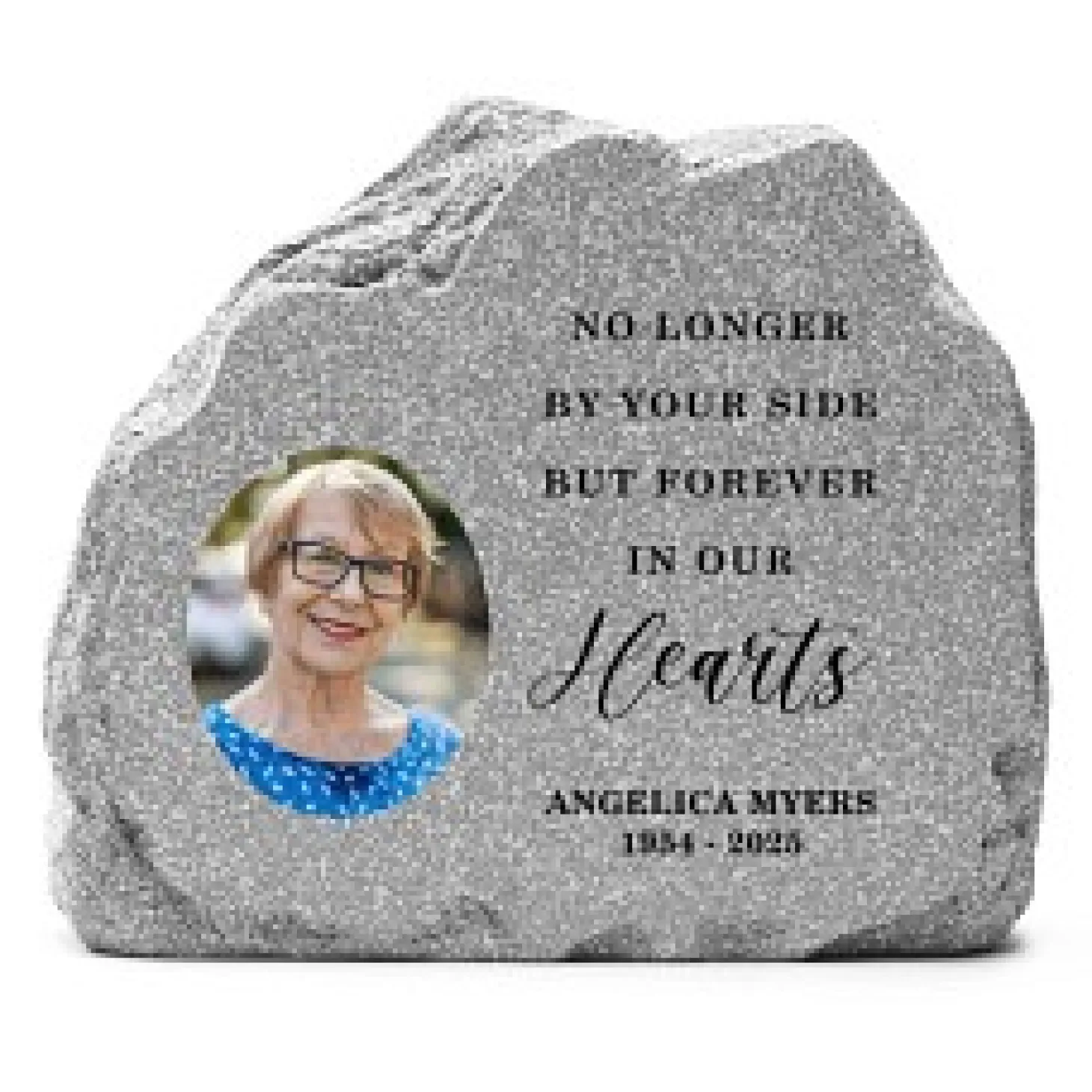 By Your Side Photo Standing Garden Stone